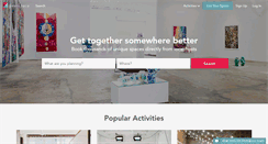 Desktop Screenshot of peerspace.com